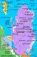 Map of Qatar